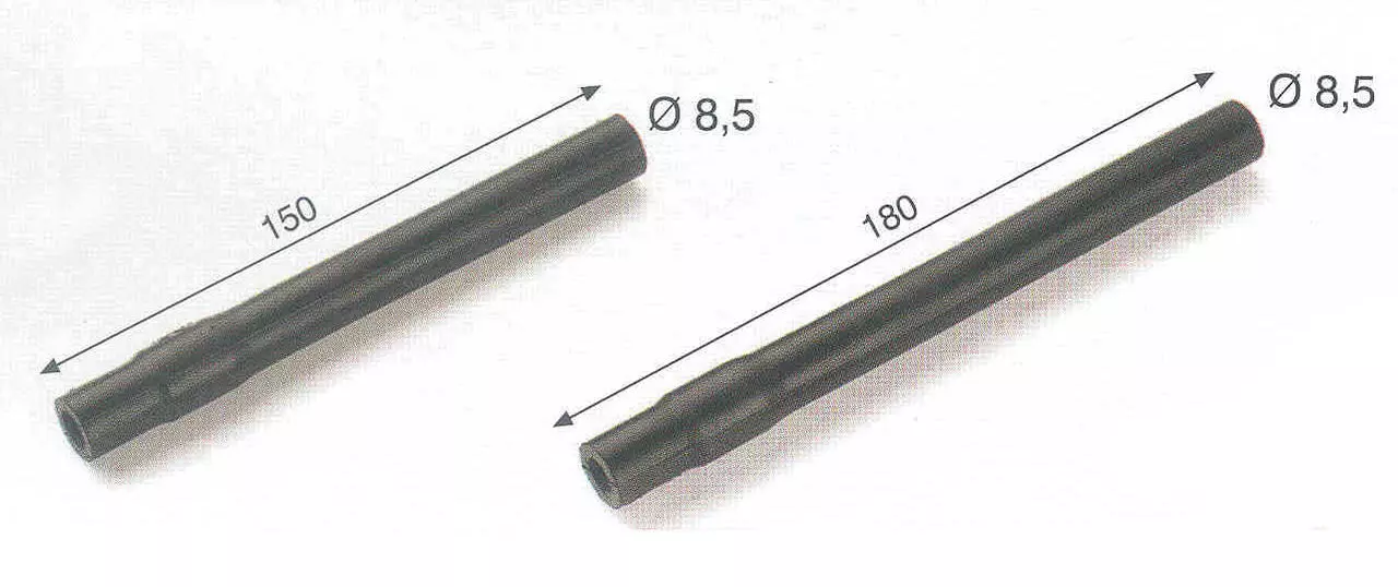Tuyau à lait en caoutchouc, 150mm x 8,5mm, APL Tuyau à lait en caoutchouc, 150mm x 8,5mm, APL