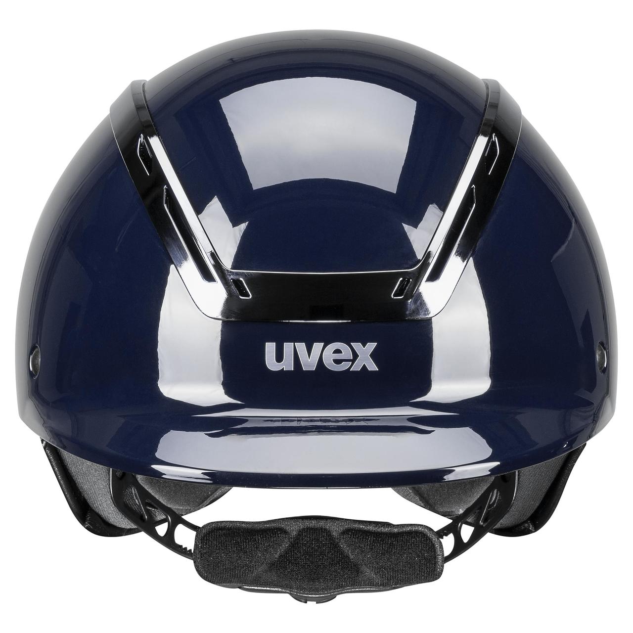 uvex Casque d'équitation exxeed shiny chrome