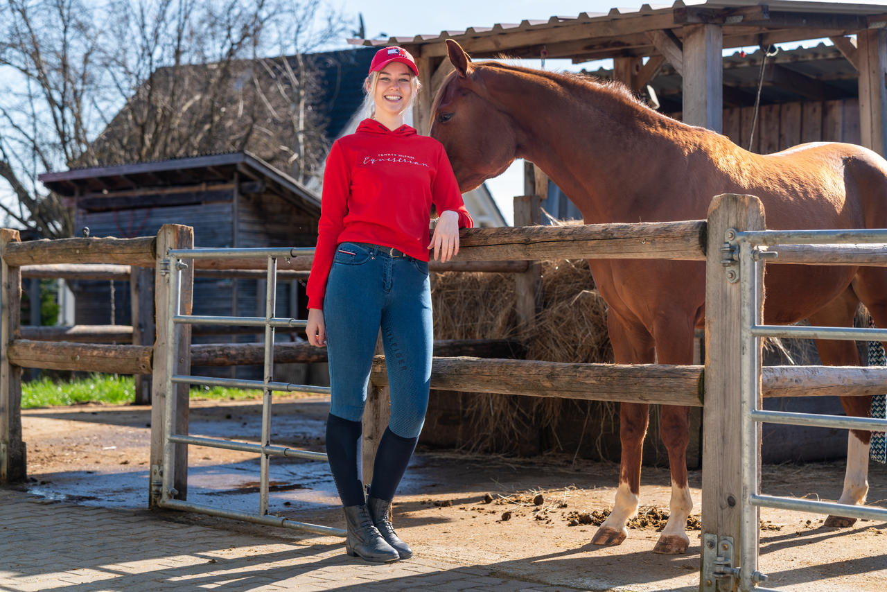 Tommy Hilfiger Pantalon d'équitation Women Queens Jeans avec fond intégral
