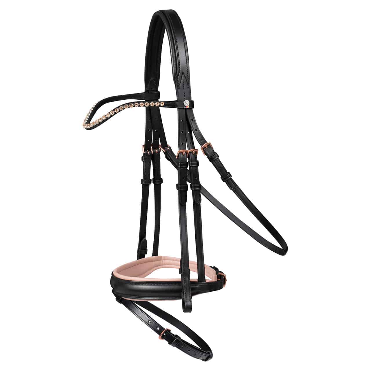Waldhausen Bridon Rosé » Taille: Cheval / Full, Couleur: noir