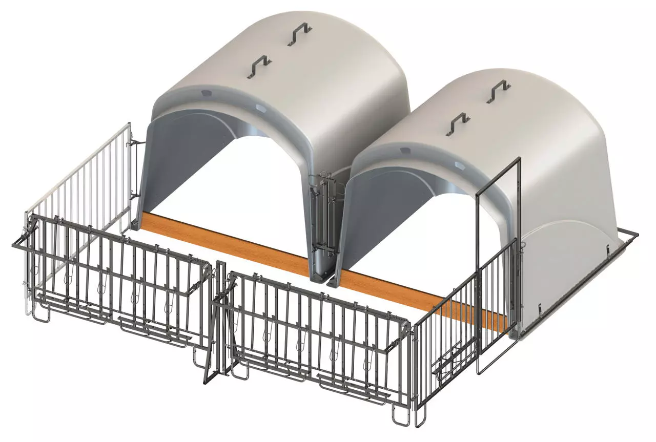Kerbl CalfHouse Premium XL avec enclos Kerbl CalfHouse Premium XL avec enclos