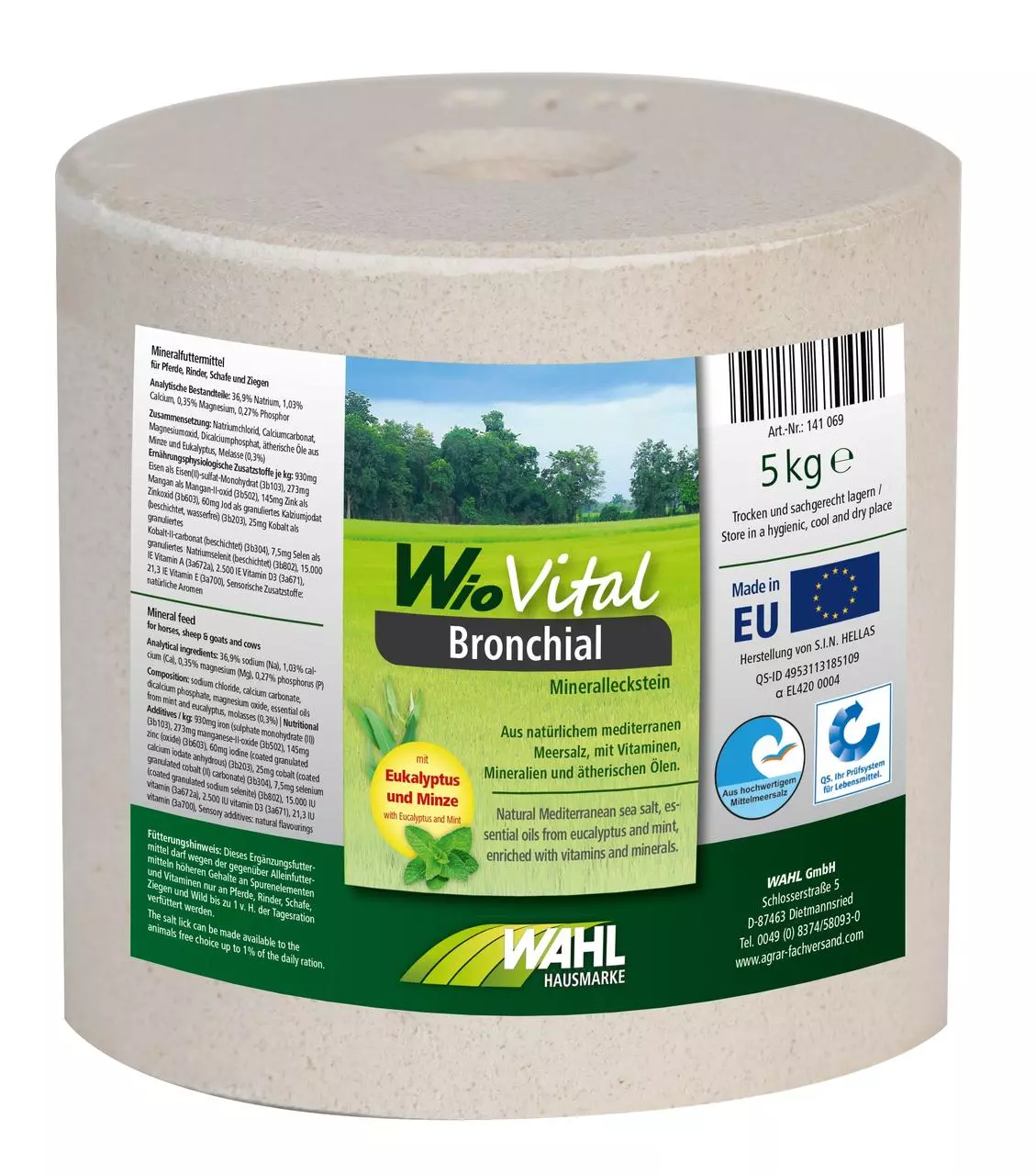 WAHL-Hausmarke Set de pierres à lécher bronchiques 4 x 5 Kg