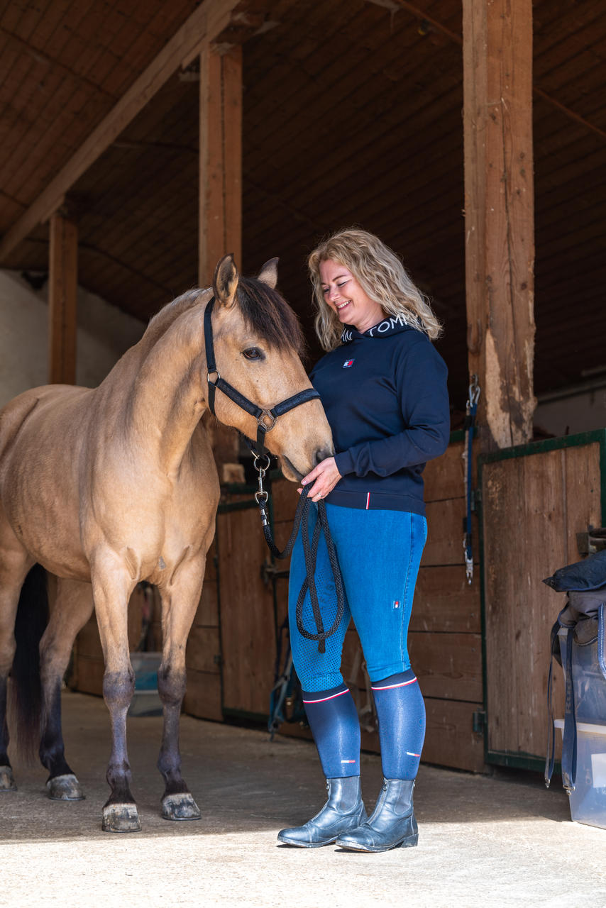 Tommy Hilfiger Pantalon d'équitation Women Queens Jeans avec fond intégral