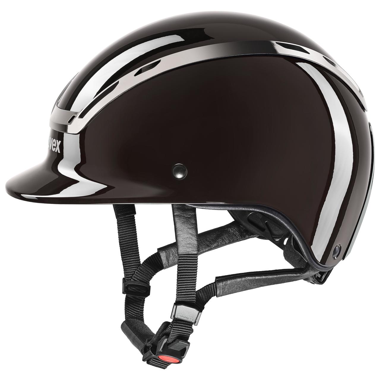 uvex Casque d'équitation exxeed shiny chrome