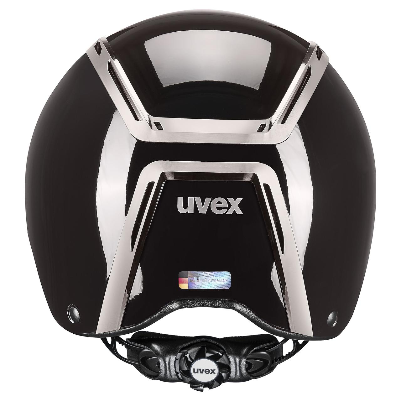 uvex Casque d'équitation exxeed shiny chrome