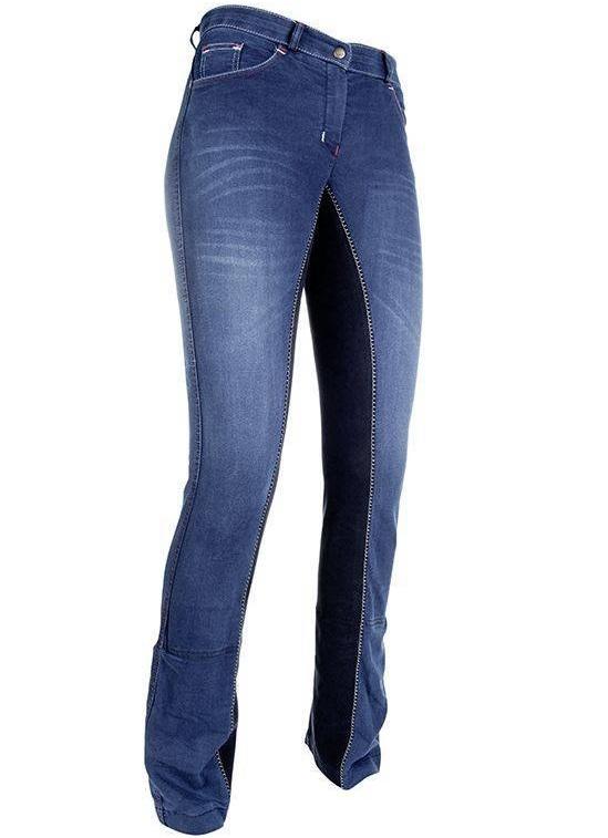 HKM Pantalon d'équitation Jodhpur - Summer Denim - HKM Pantalon d'équitation Jodhpur - Summer Denim -