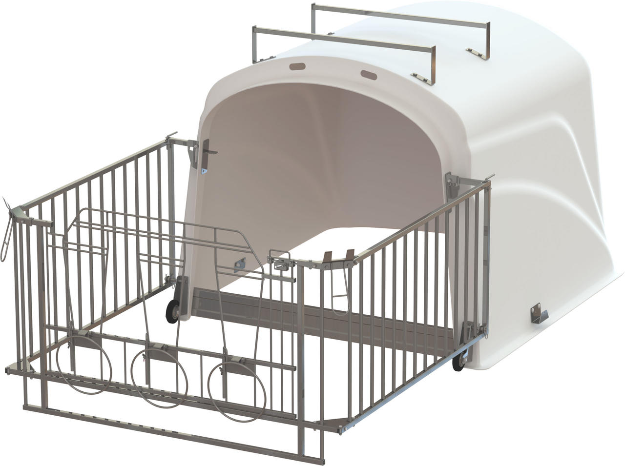 Kerbl CalfHouse Premium DUO avec enclos Kerbl CalfHouse Premium DUO avec enclos