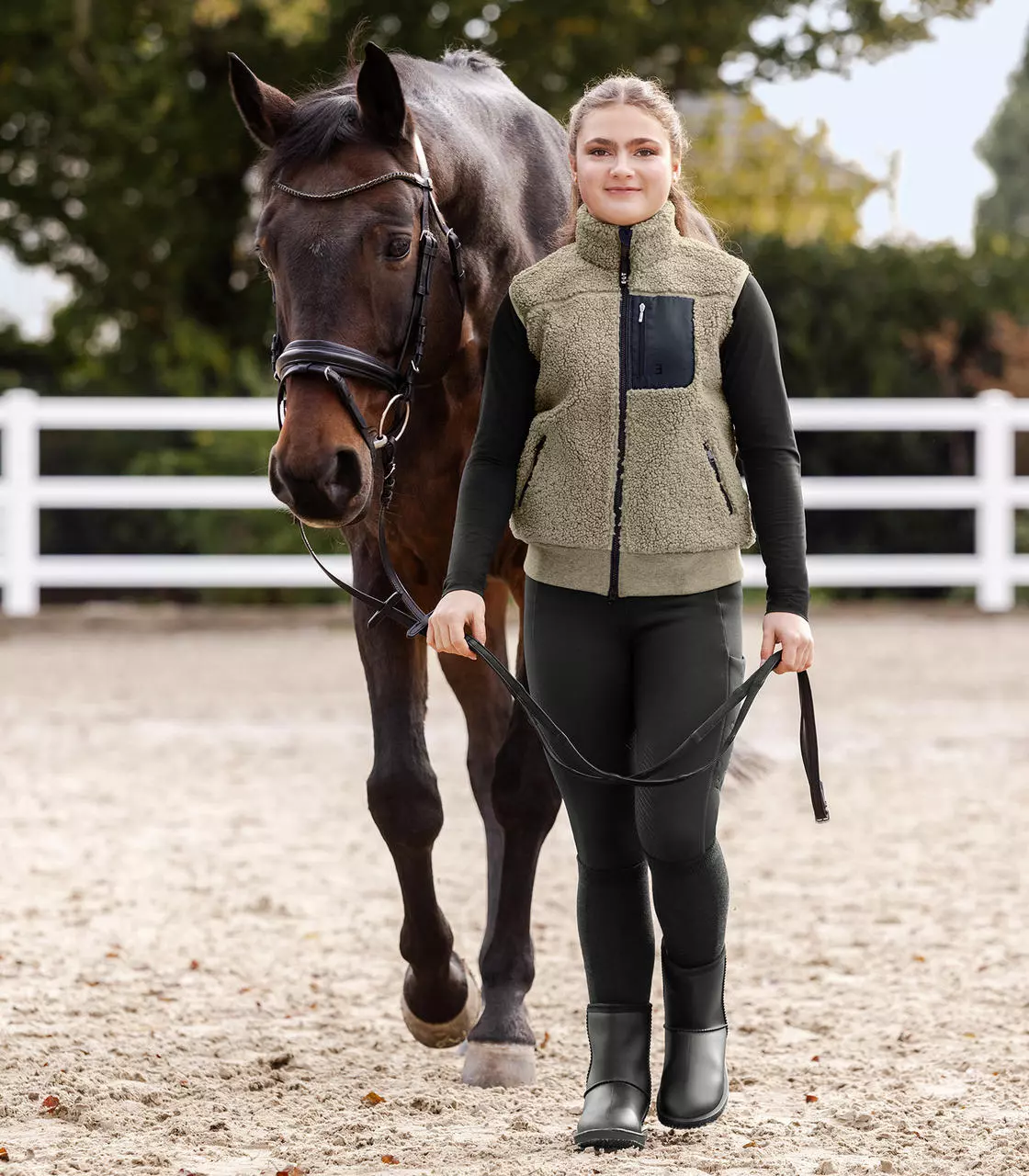 ELT Gilet sans manches en polaire Teddy Alma, pour ados
