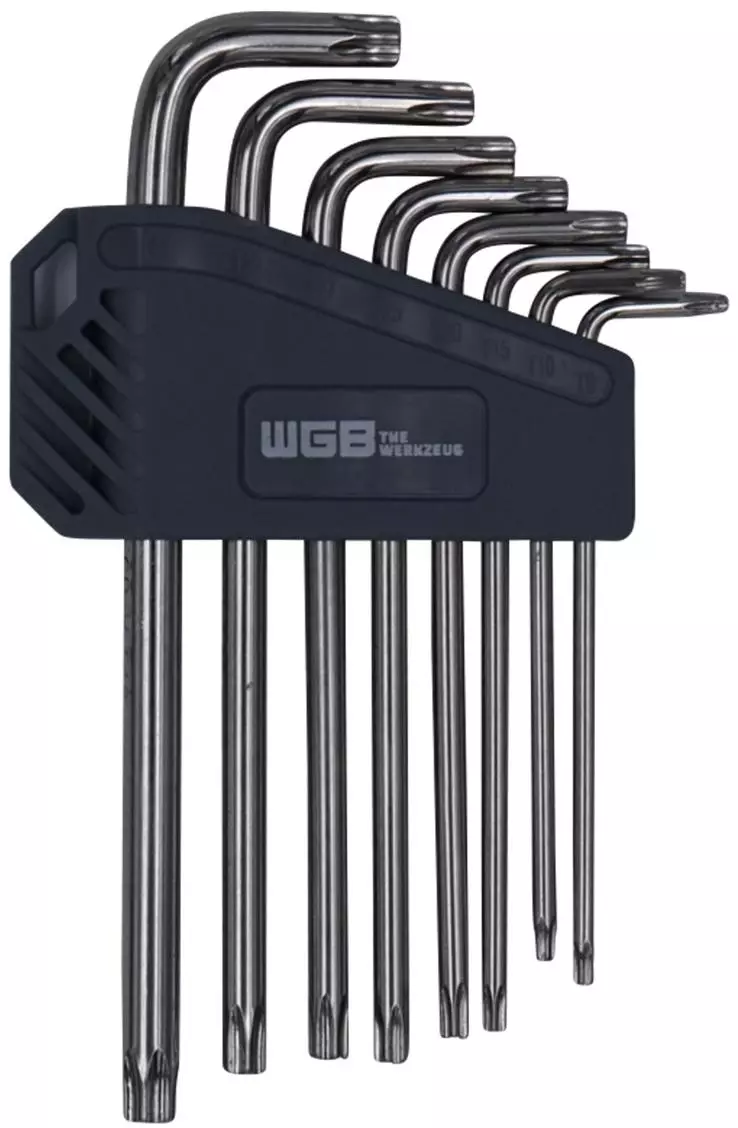 WGB Set de clés mâles Torx, clip plastique