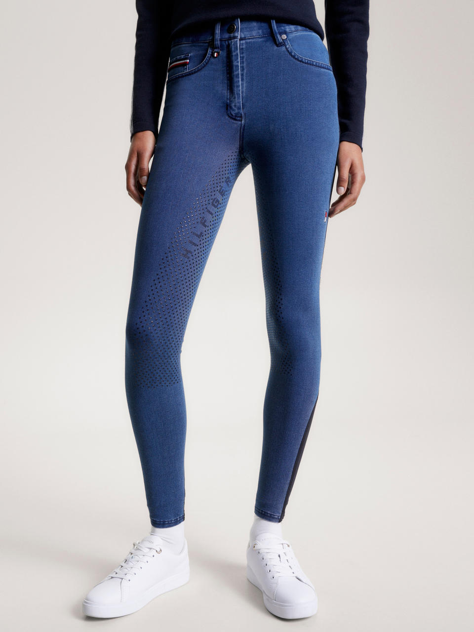 Tommy Hilfiger Pantalon d'équitation Women Queens Jeans avec fond intégral