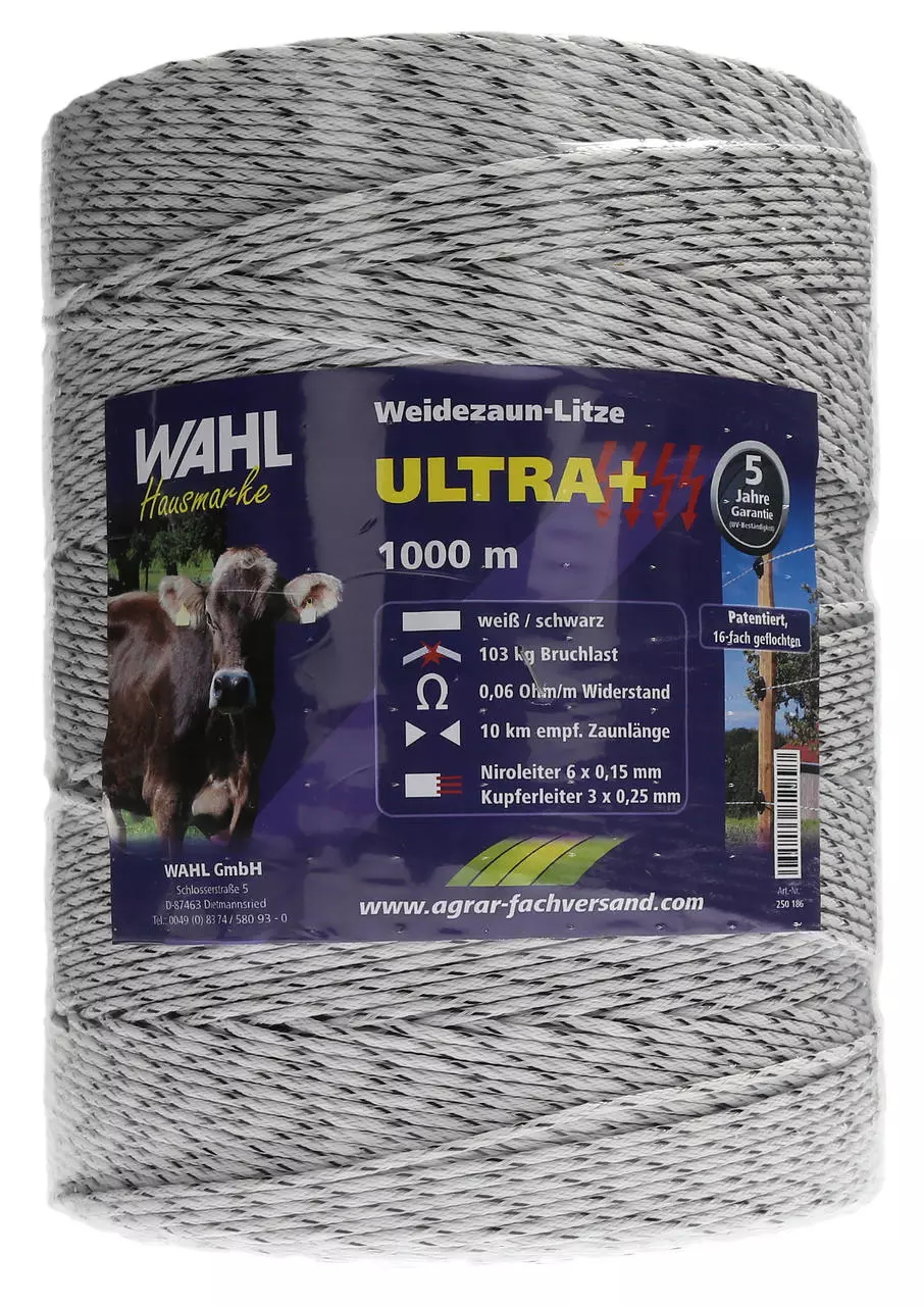 WAHL-FENCE Fil de clôture - ULTRA+ - 3 mm / 1000 m