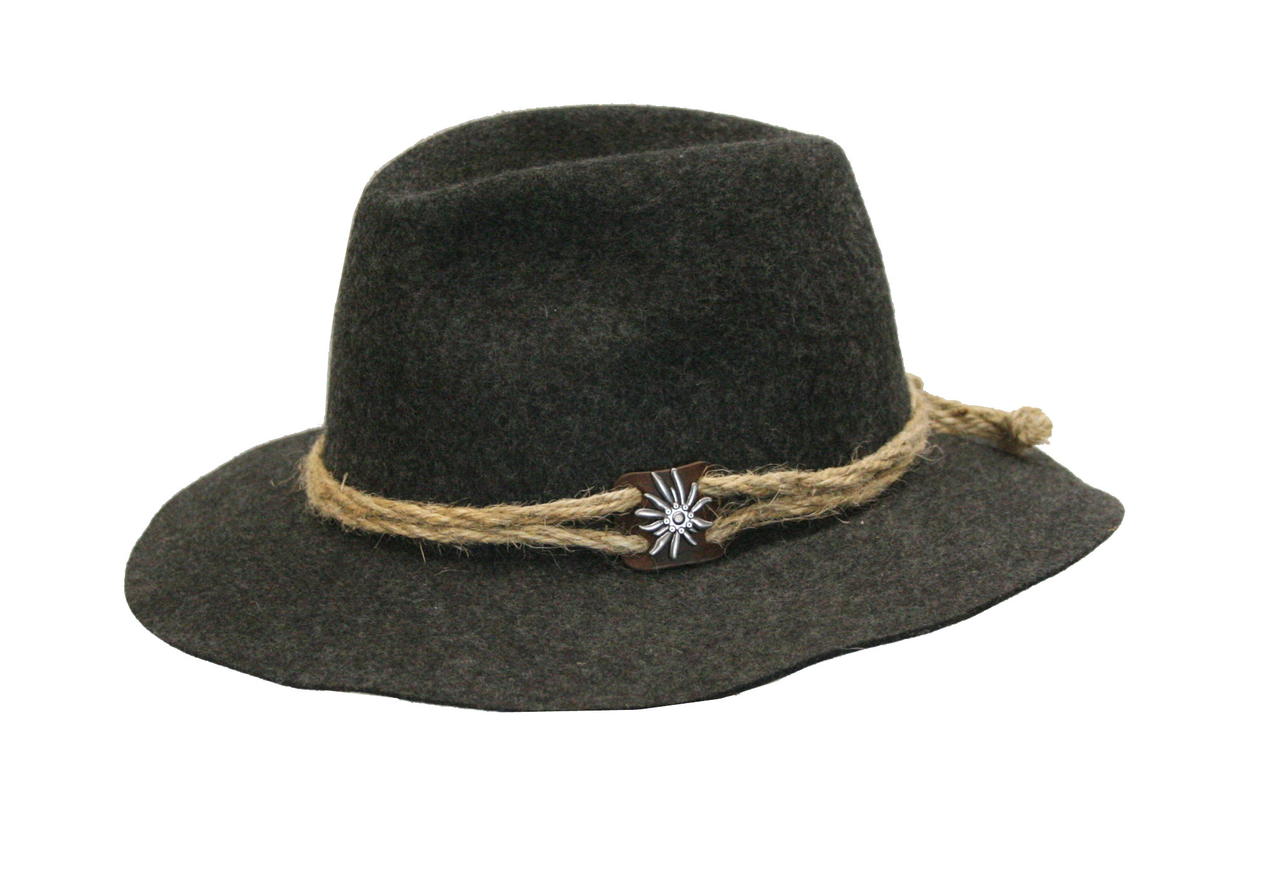 Lodenhut Manufaktur Chapeau alpin avec cordelette naturelle