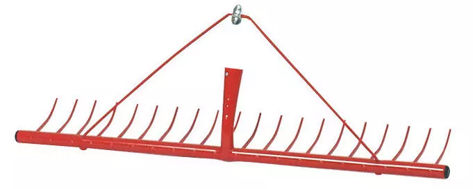 Râteau Plastique Kerbl 16 Dents – Léger, Largeur 64 Cm, Pour Foin Herbe Feuilles (sans Manche)