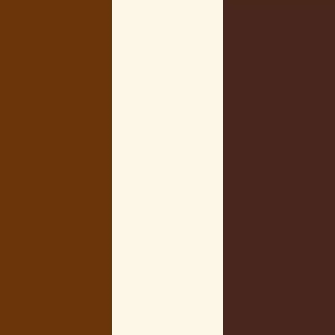noisette/crème/brun foncé
