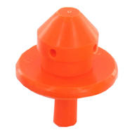 Doigt de rinçage pour faisceau trayeur, orange Ø 24mm