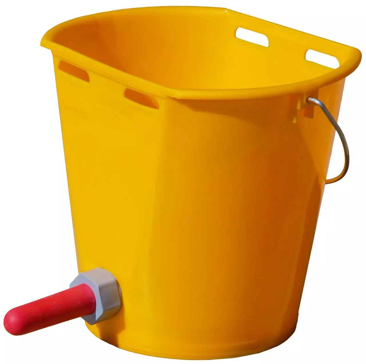 Seau Abreuvoir Volaille Flamingo Griffin Argent 7L - Avec Poignée, Facile à Remplir Et Nettoyer