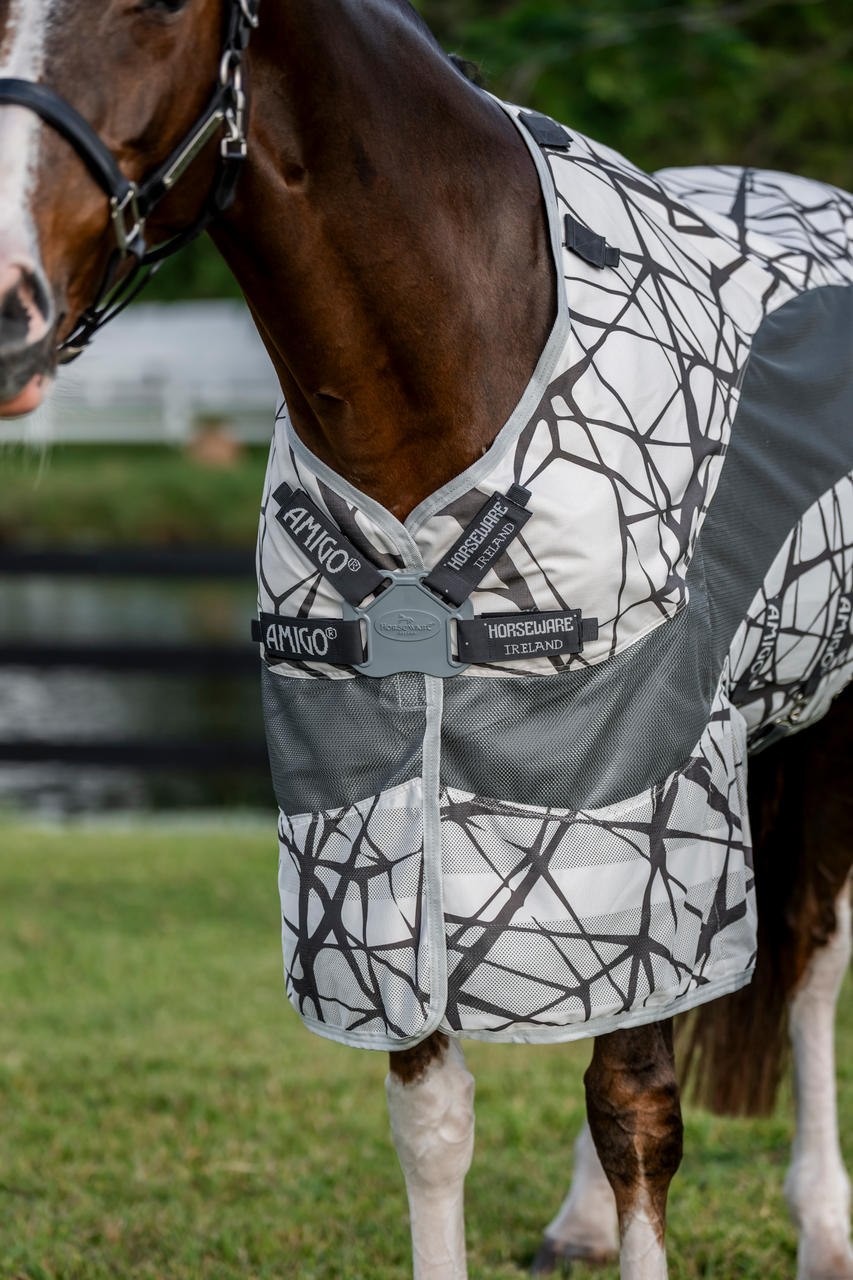 Horseware Couverture anti-mouches Amigo CamoFly 3 en 1 Plus