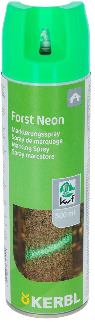 Kerbl Spray Marcatura Forestale Neon Arancione 500ml – Bio-Alcool, Quasi Inodore, Biodegradabile Per Legno, Metallo, Cemento