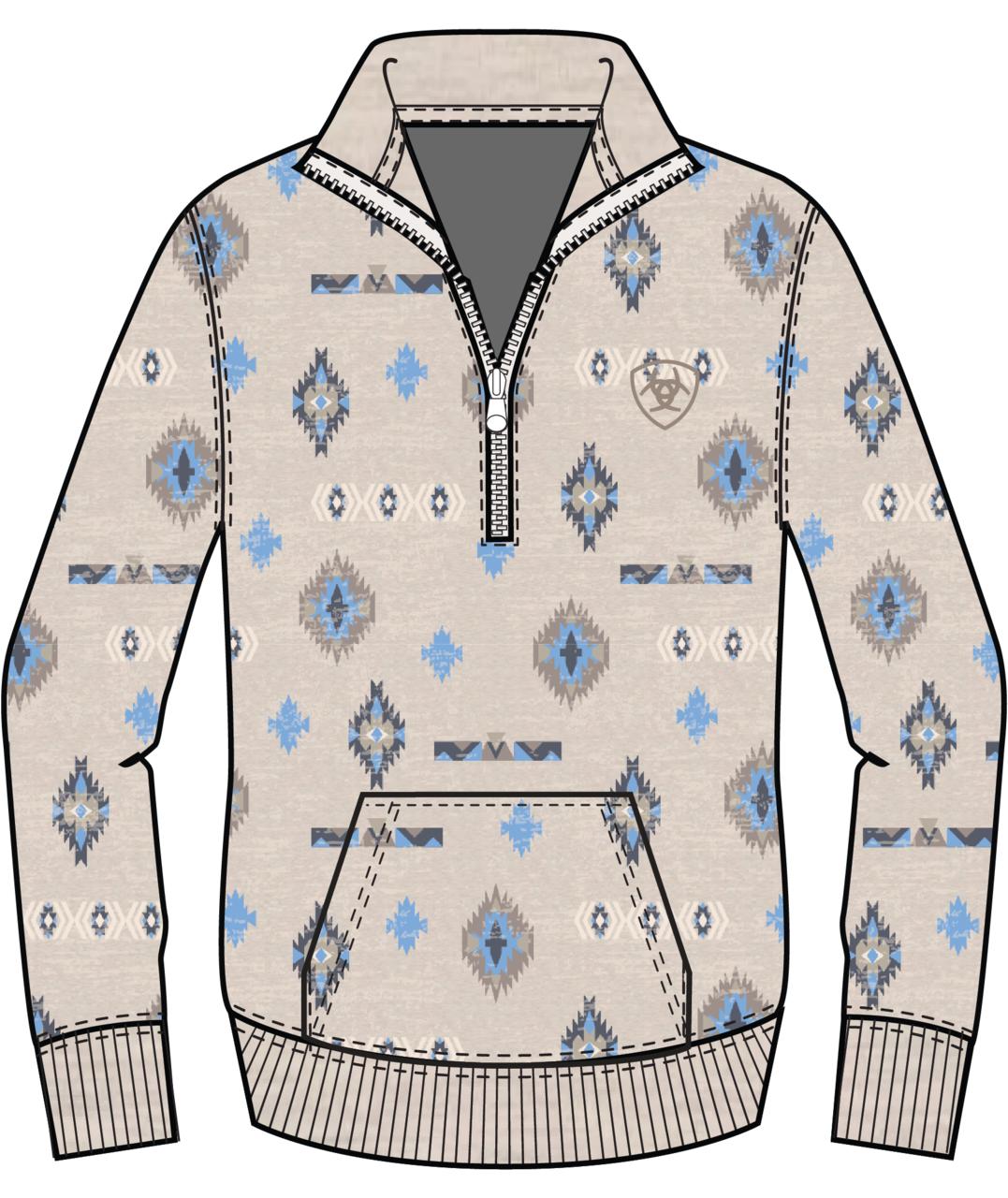 ARIAT Sweat-shirt Sapphire 1/2 Zip