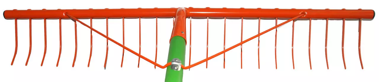 Kerbl Râteau à foin métallique sans manche, 24 dents