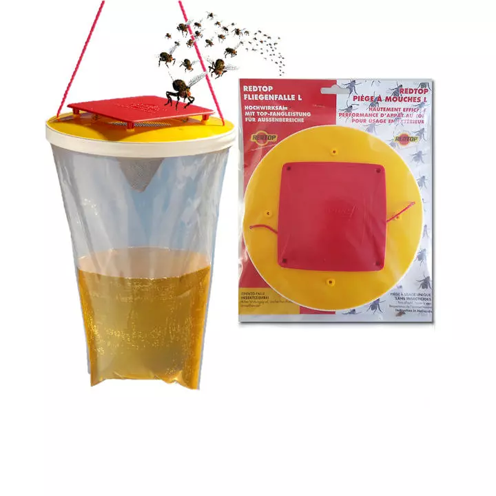 REDTOP Piège à mouches taille L, 3 litres REDTOP Piège à mouches taille L, 3 litres