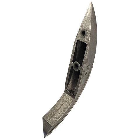 Patin pour rampe d'épandage de lisier avec revêtement