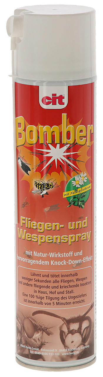 cit Spray anti-mouches et guêpes BOMBER