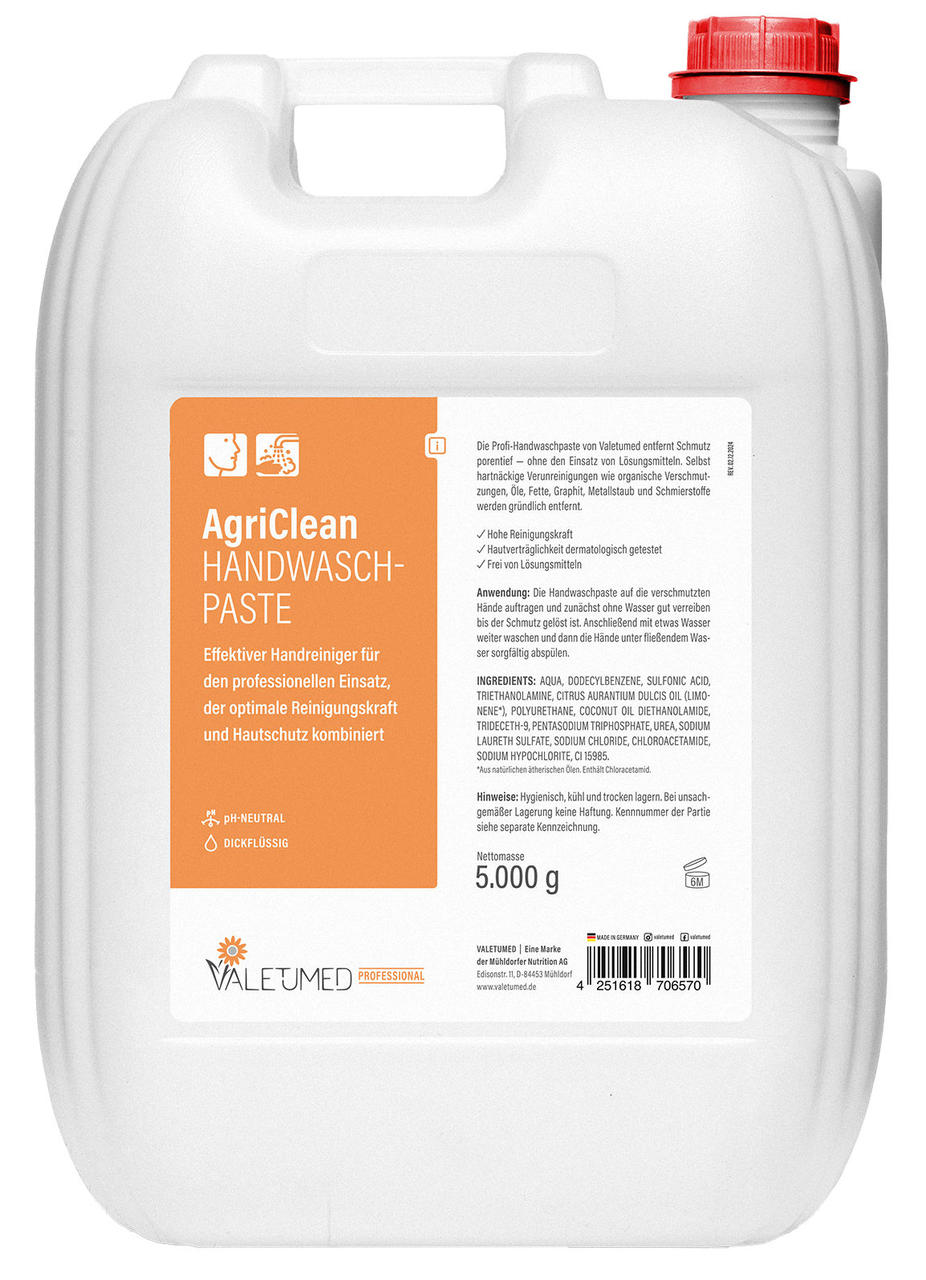 Valetumed Pâte lavante pour les mains AgriClean