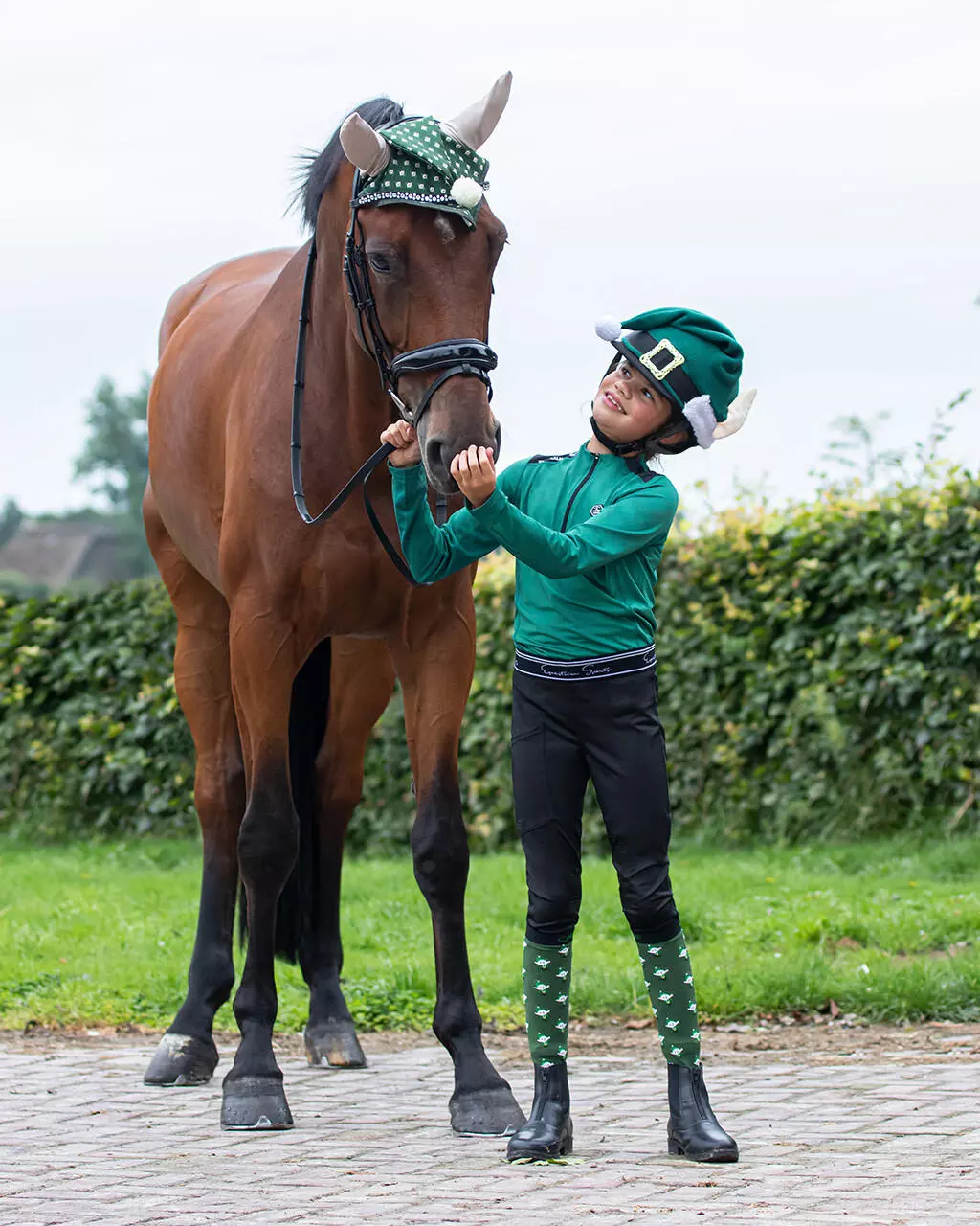 QHP Toque pour casque Noël Elfe