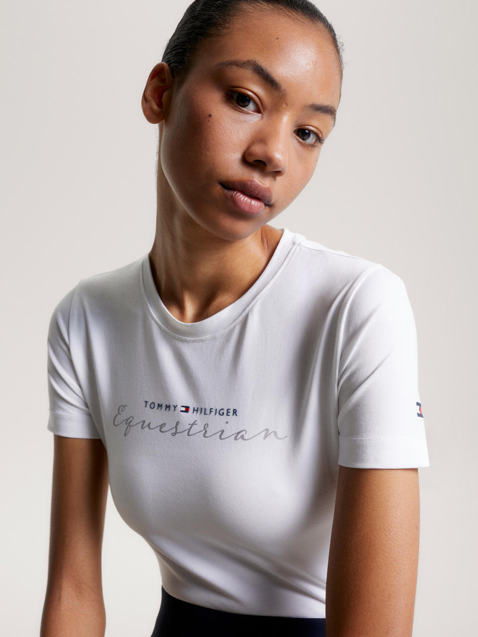 Tommy Hilfiger Brooklyn T-shirt graphique à manches courtes pour femmes