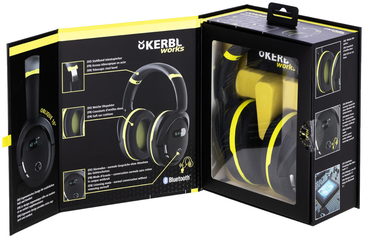 Kerbl Casque antibruit multimédia Protect