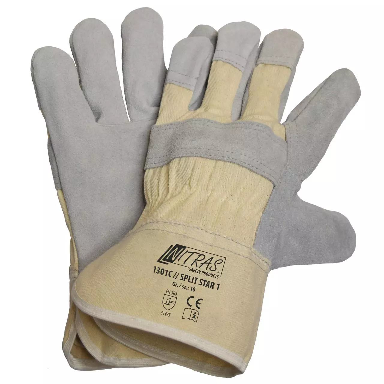 Nitras Gants croûte de cuir porc standard