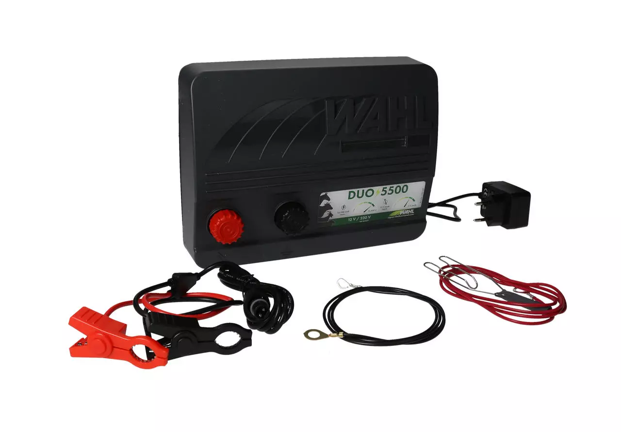 WAHL-FENCE DUO 5500 - électrificateur de clôture 12 V / 230 V