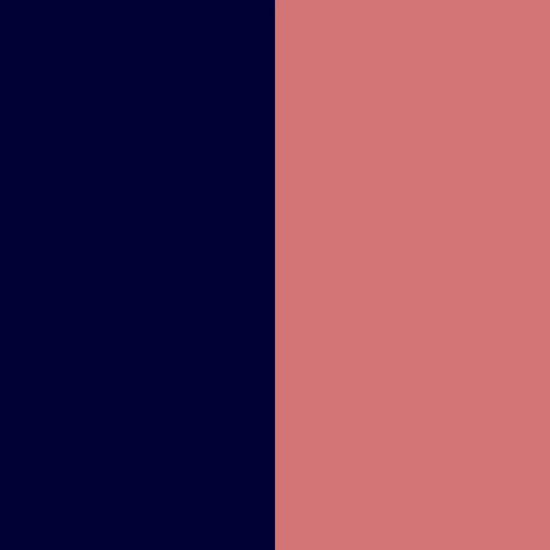 bleu nuit/or rose