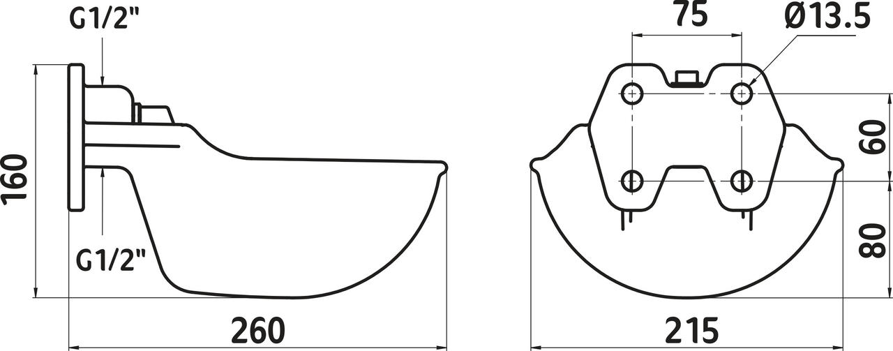 Kerbl Abreuvoir avec valve à balancier G51