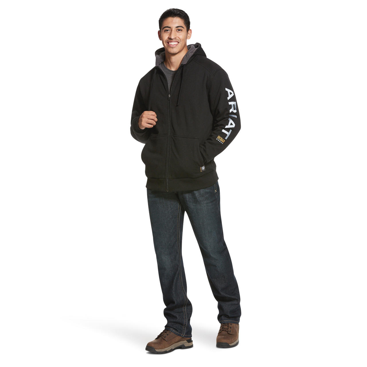 ARIAT Pull à capuche toutes saisons Full Zip Rebar All-Weather