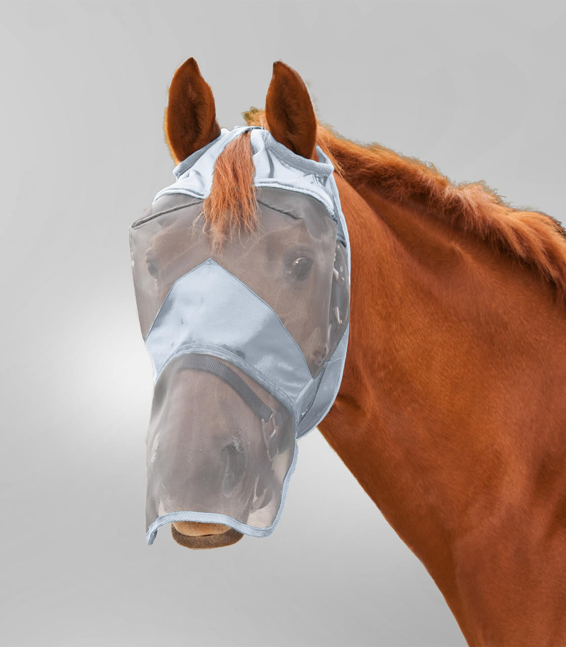 Horze Masque Protège-naseaux Anti-mouches – Fermeture Velcro, Ajustable, Pour Chevaux