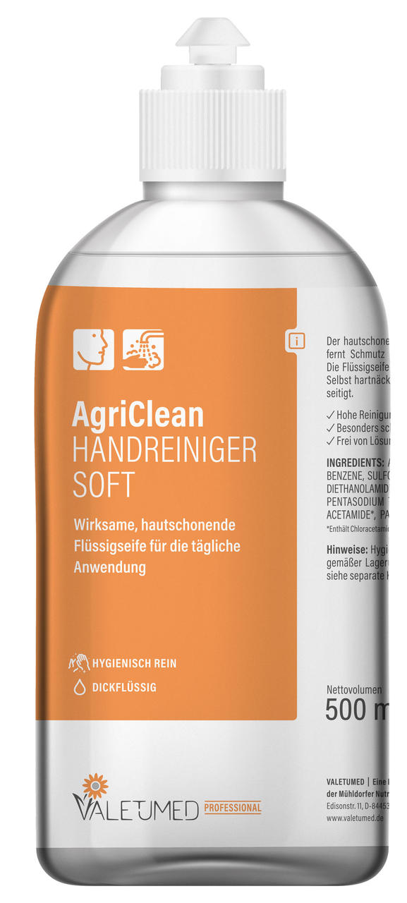 Valetumed Nettoyant pour les mains AgriClean Soft