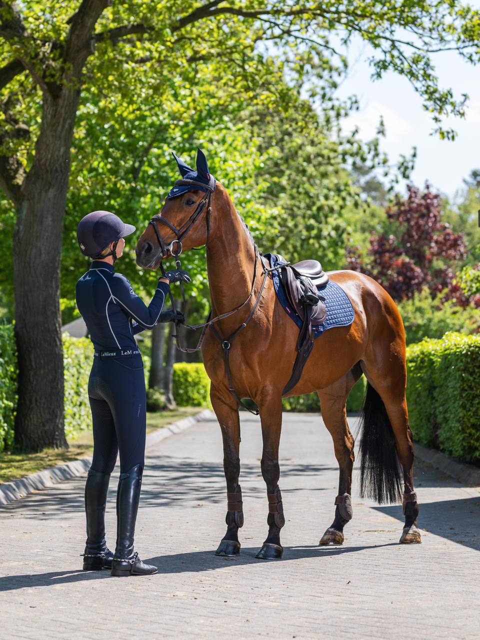 LeMieux Tapis de selle Square CSO en suédine
