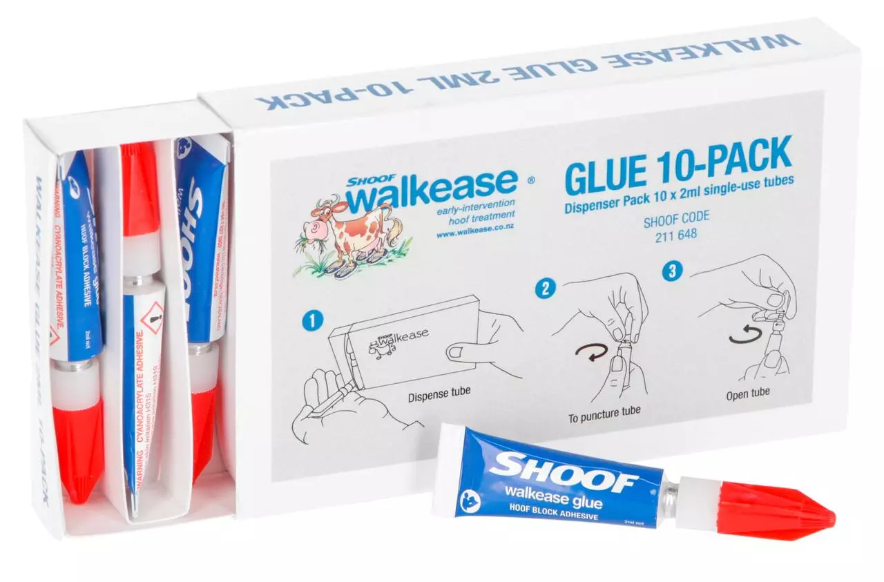 Shoof Colle de rechange pour Walkease, 10 × 2 ml Shoof Colle de rechange pour Walkease, 10 × 2 ml