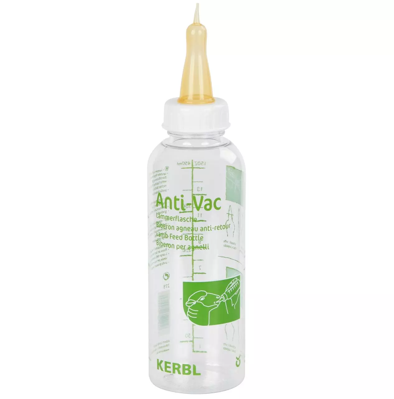 Kerbl Biberon agneau anti-reflux 450 ml