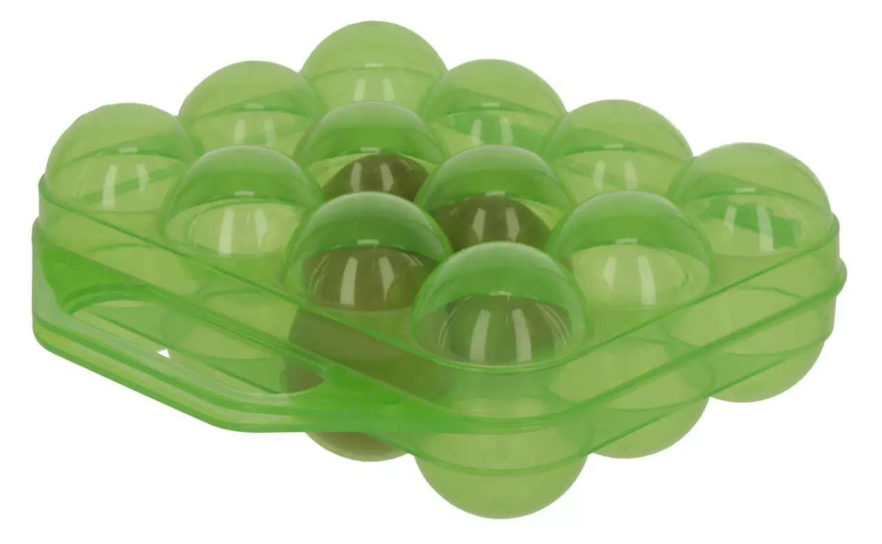 Mobestech Boîte De Rangement Pliable 12 Œufs En Plastique Avec Poignée - Idéale Camping Et Pique-Nique
