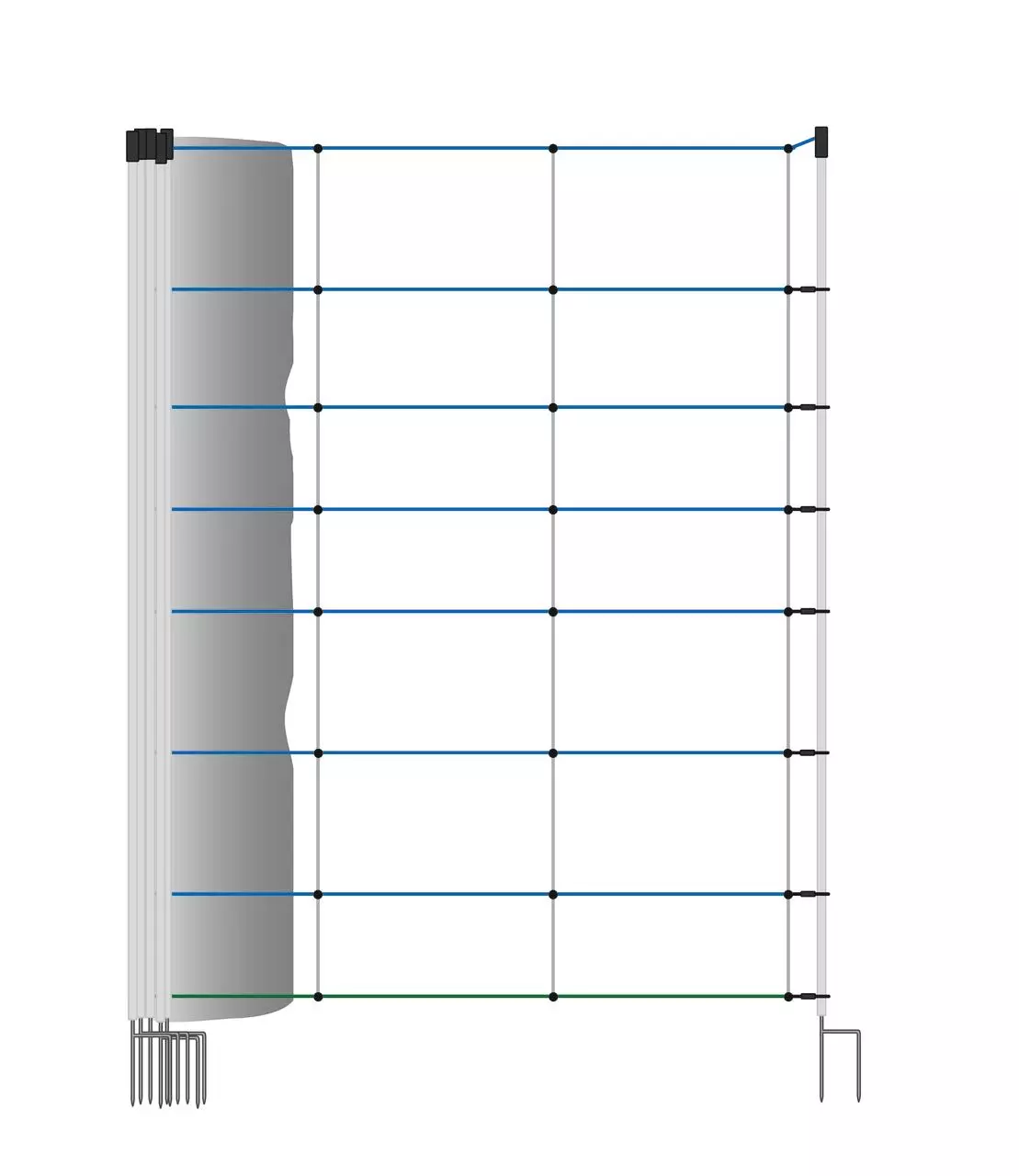 AKO WolfNet Vario 108 cm, double pointe, 50 m