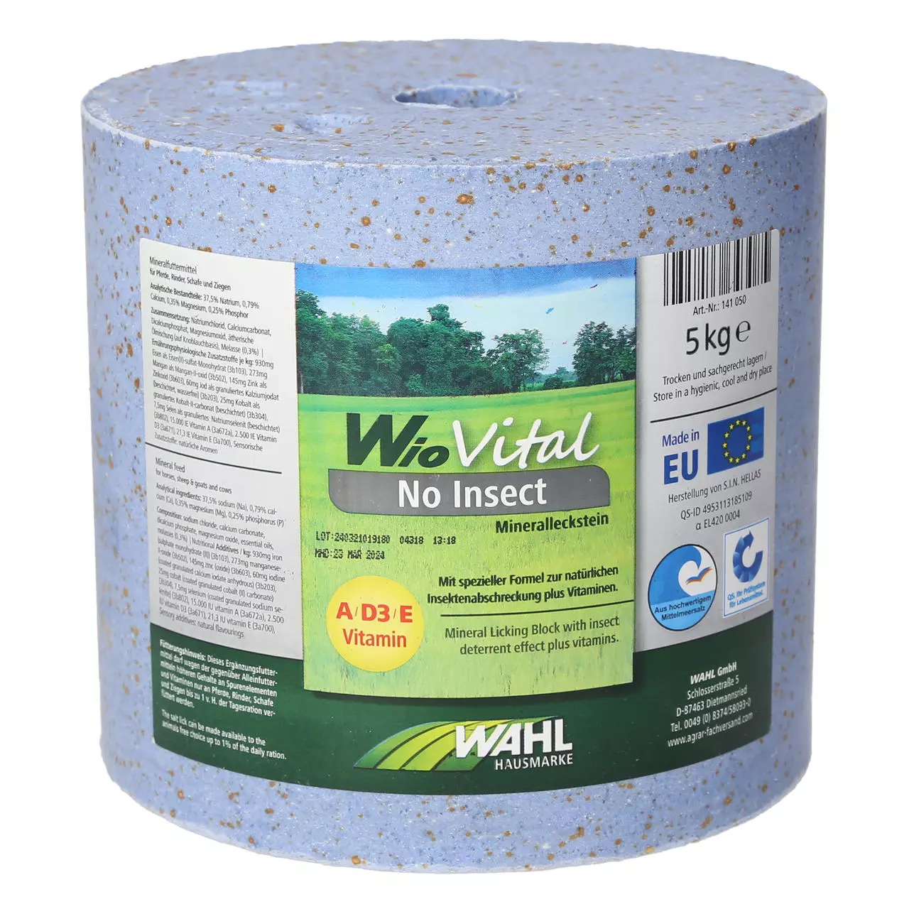 WAHL-Hausmarke WioVital pierres de sel No Insect - Lot de 4×5 kg