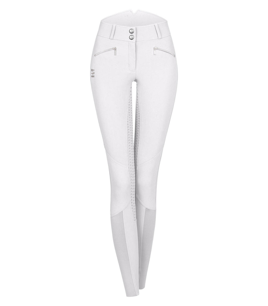 Pantalon D'Équitation Taille Haute Sport Femme – Blanc, Confort & Élégance Pour Jeunes Filles