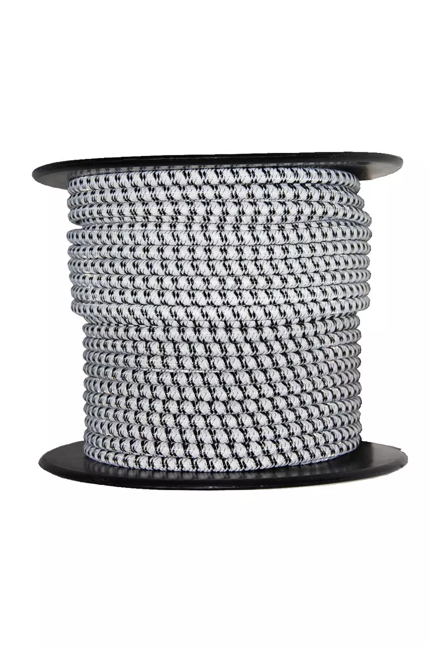 AKO Cordelette élastique électrifiée 6 mm, 3 conducteurs inox, rouleau 50 m