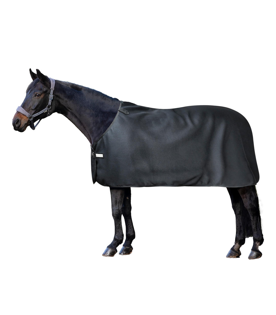 Couverture D'extérieur Pour Cheval Waldhausen Nordic - 135 Cm, 50g, Bleu Nuit - Imperméable, Respirante, Bandes Réfléchissantes