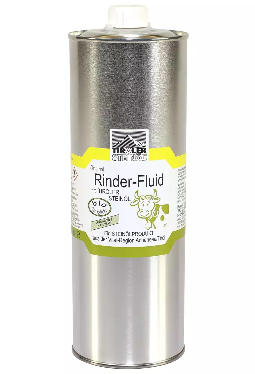 Tiroler Steinöl Huile pour bovins à base d'huile de roche - 1000 ml