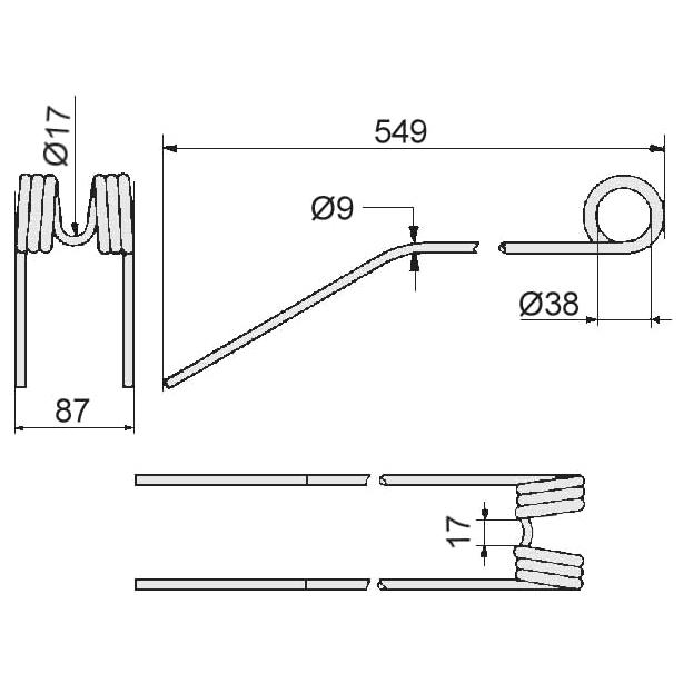 Dent d'andaineur NIEMEYER RS 28 D, RS 280