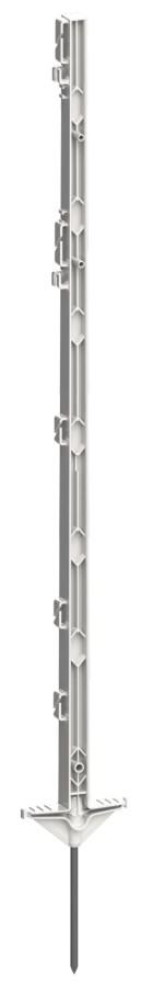 AKO Piquet en plastique 125 cm, blanc - 5 pièces